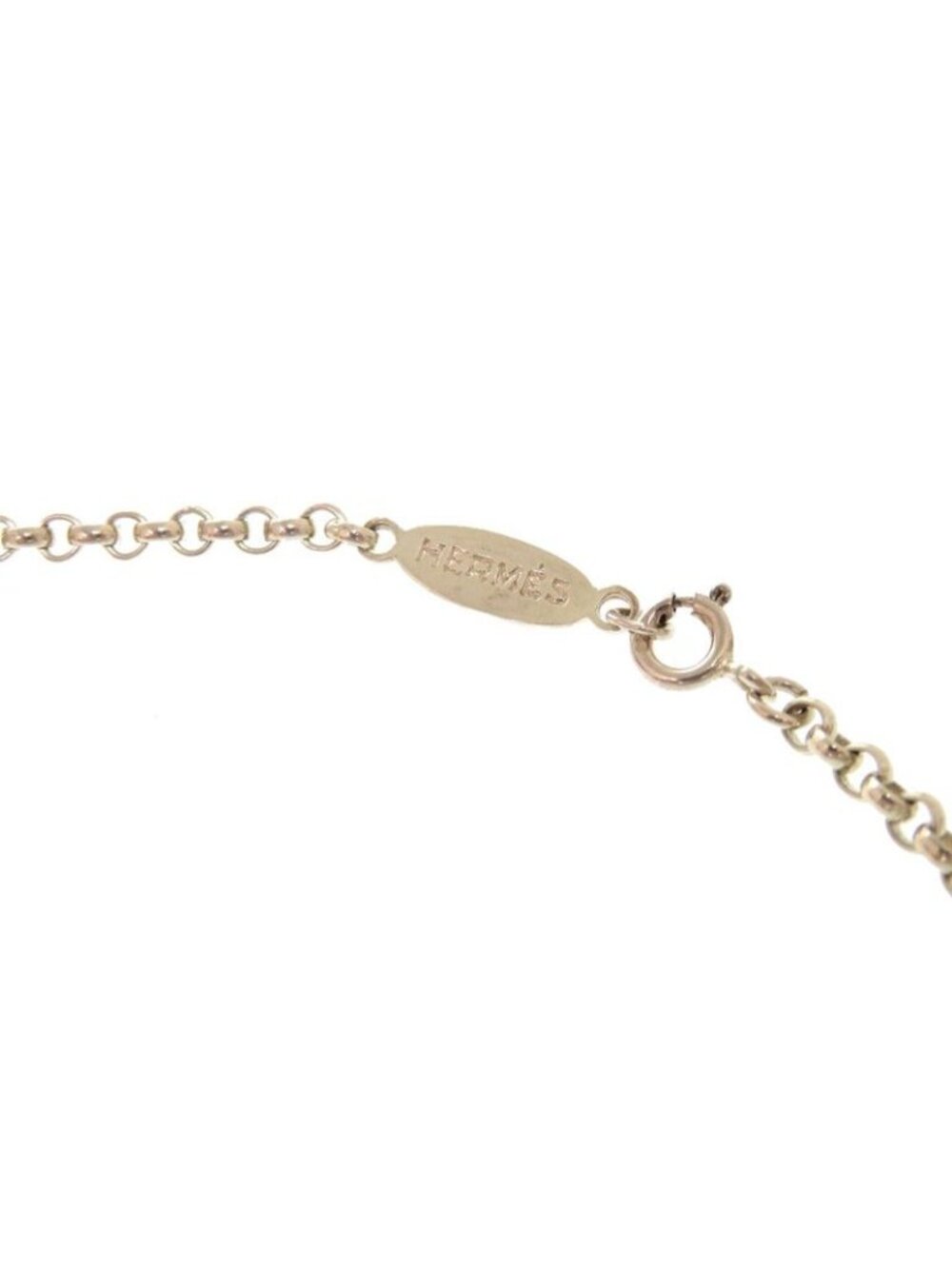 Hermes Vintage Chain Necklace Silver 925 Accessories - Picture 2 of 2